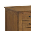 Portico - Double Pedestal Desk With Power / USB - Brown Oak