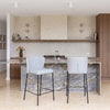 Linz Counter Stool Gray — Set of 2