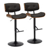 Lombardi - Adjustable Barstool - Black Base