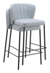 Linz Counter Stool Gray — Set of 2