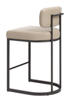 Velar Counter Stool Beige & Gray — Set of 2