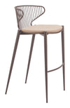 Silues Barstool Taupe & Brown — Set of 2