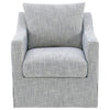 Winter - Upholstered Sloped Arm Accent Swivel Chair