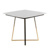 Folia - Dinette Table - Gold Metal