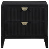 Brookmead - 2-Drawer Nightstand - Black