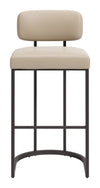 Velar Barstool Beige & Gray — Set of 2