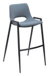 Desi Barstool Azure Gray — Set of 2