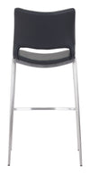 Ace Barstool (Set of 2) Black & Silver — Set of 2