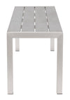 Metropolitan - Double Bench - Gray & Silver