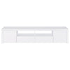 Jude - 2 Door Engineered Wood TV Stand - High Gloss White