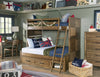 Summer Camp Bunk Bed — Twin / Full / Tree House Brown