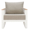 Welt Armchair Taupe & White