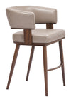Poise Counter Stool Brown & Walnut