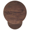 Yency - 2 Piece Round - Mango Wood Nesting Table Set - Dark Brown