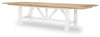 XXX's And OOO's - Trestle Dining Table - Two Tone