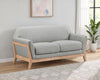Vaughn - Fabric Upholstered Flared Arm Loveseat - Gray