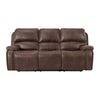 Atlantis - Power Motion Sofa With Power Motion Head Recliner - Heritage Brown
