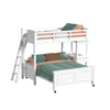 Hampton Kids - Loft Bed With Ladder And Desk With Speaker