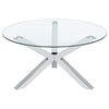 Kenzie - Round Tempered Glass Top Table