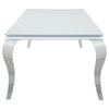 Carone - Rectangular Glass Top Dining Table