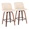 Tintori - Counter Stool With Square Footrest Set