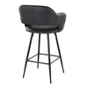 Margarite - 26" Fixed-Height Counter Stool - Black Metal (Set of 2)