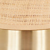 Cylinder - Rattan 29" Rattan Table Lamp - Royal Gold And Natural Rattan from Grandview Gallery