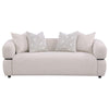 Jeanette - 84" Fabric Upholstered Round Arm Sofa - Beige