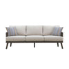 Genova - Patio Sofa With Two Accent Pillows - Gray
