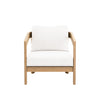 Wesley - Patio Club Chair With Cushion - White