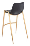 Desi Barstool Black & Gold — Set of 2