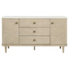 Lucaire 2-door 3-drawer Cultured Marble Top Sideboard Sandstone — product view 2