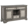 Cresswell 2-door 3-drawer Wine Storage Buffet Weathered Taupe — product view 3