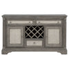Cresswell 2-door 3-drawer Wine Storage Buffet Weathered Taupe — product view 4