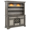 Cresswell 2-door 3-drawer Buffet and Hutch Weathered Taupe — product view 1