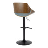 Fabrizzi - Adjustable Barstool (Set of 2) Black Base