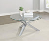Kenzie - Round Tempered Glass Top Table