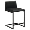 Vardon Genuine Leather Counter Height Chair Black (Set of 2) — product view 2