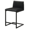 Vardon Genuine Leather Counter Height Chair Black (Set of 2) — product view 4