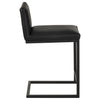 Vardon Genuine Leather Counter Height Chair Black (Set of 2) — product view 8