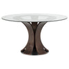 Naser 5-piece 48-inch Round Dining Table Set Grey and Dark Walnut — product view 3