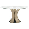 Naser 5-piece 48-inch Round Dining Table Set Beige and Light Oak — product view 3