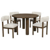 Faulkner 5-piece 48-inch Round Dining Set Cream — product view 2