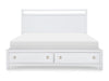 Summerland Panel Bed with Storage — California King / Pure White