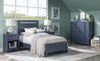 Summerland Panel Bed — Twin / Inkwell Blue