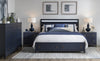 Summerland Panel Bed with Storage — Queen / Inkwell Blue