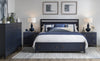Summerland Panel Bed with Storage — California King / Inkwell Blue