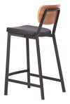 Ardenne Counter Stool Black & Brown — Set of 2