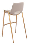 Desi Barstool Beige & Gold — Set of 2