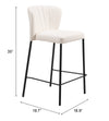 Linz Counter Stool Cream — Set of 2